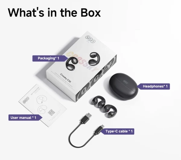QCY Crossky C30 Ear Clip Earphones - Image 5
