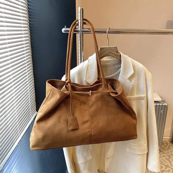 Suede Handbag