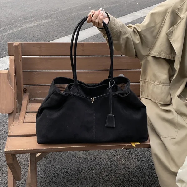 Suede Handbag - Image 2