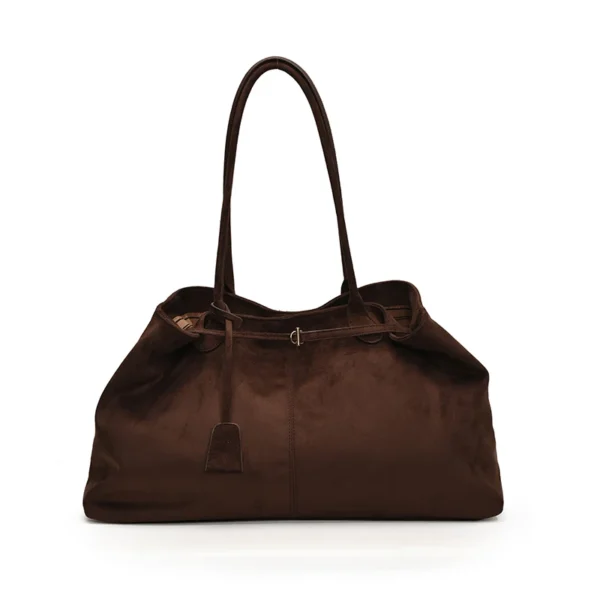 Suede Handbag - Image 5